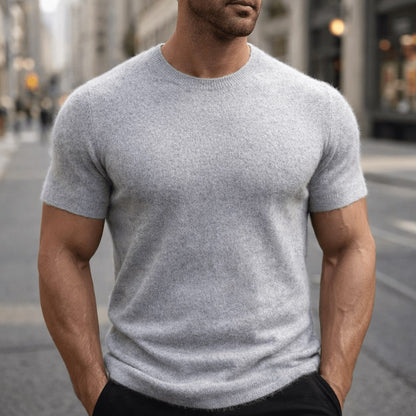 Auro Cashmere Tee - Gray
