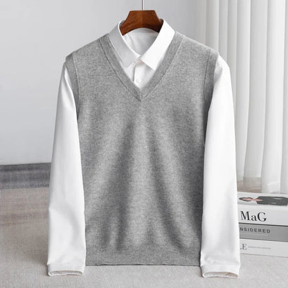 Bellagio Merino Sweater Vest - Gray