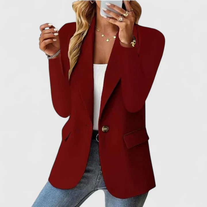 Blazer for Women - Wine Red