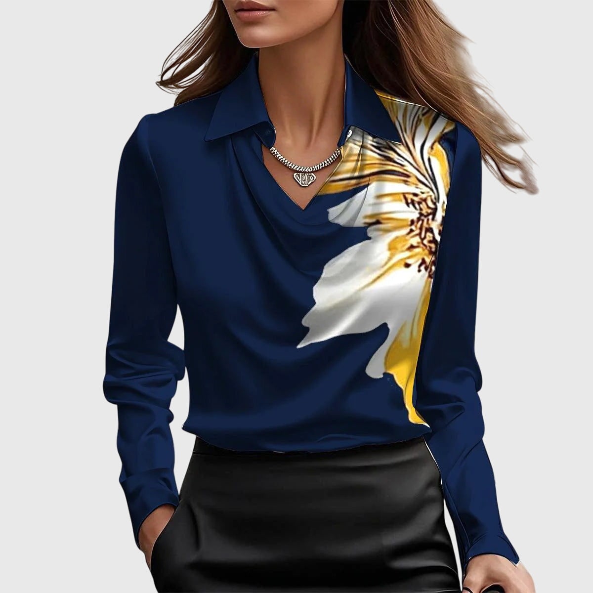 Blouse for Women - Dark Blue
