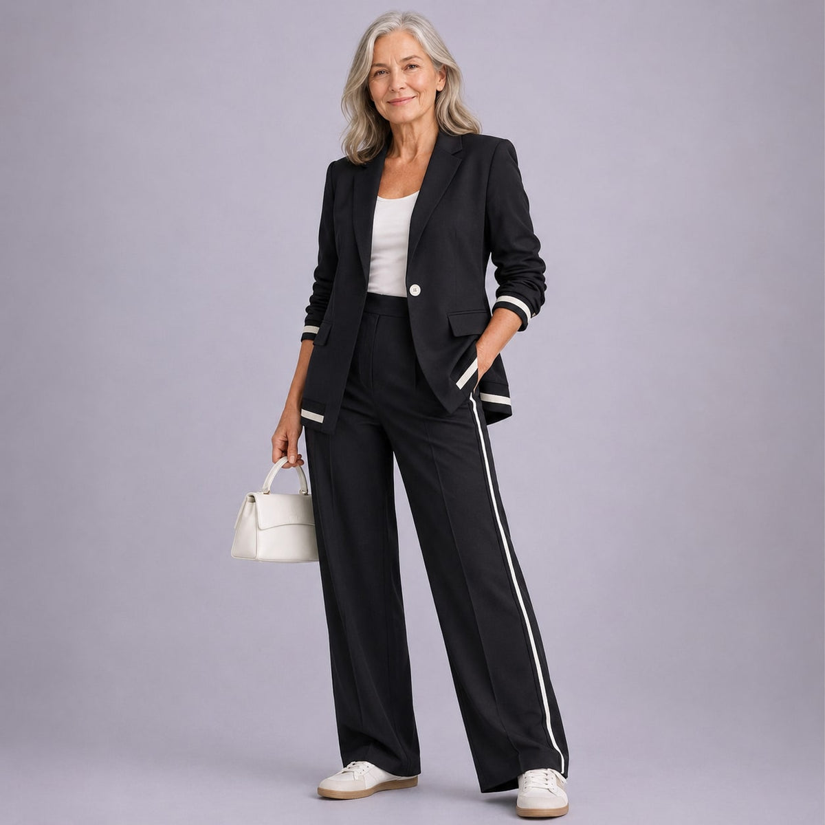 Casual Suit Set for Women - Black