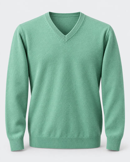 Cashmere V-Neck Sweater for Men – clean studio photo