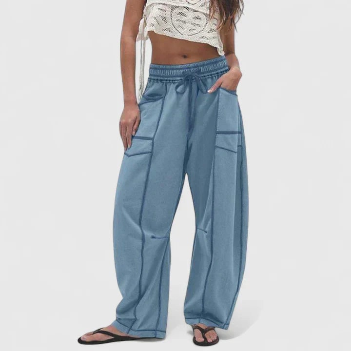 Comfortable Pants for Women - Blue