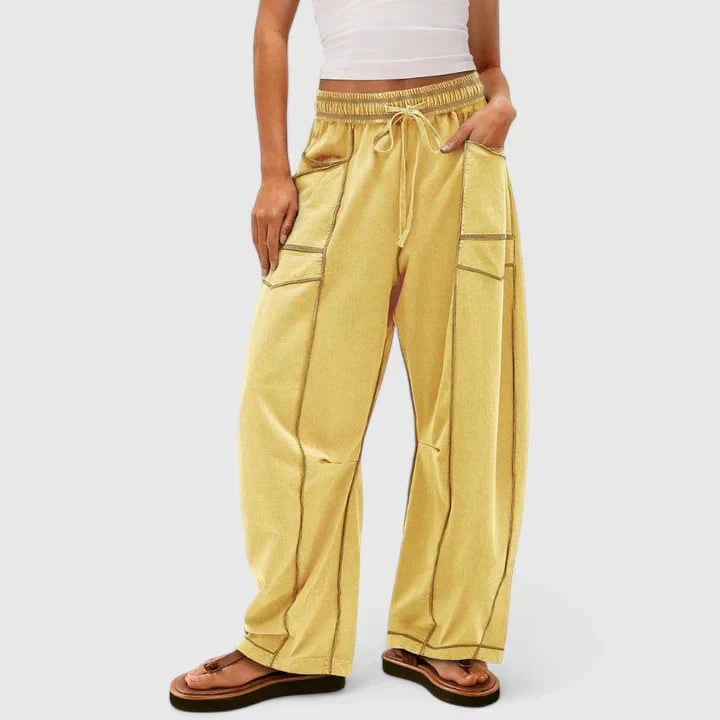 Comfortable Pants for Women - Yellow