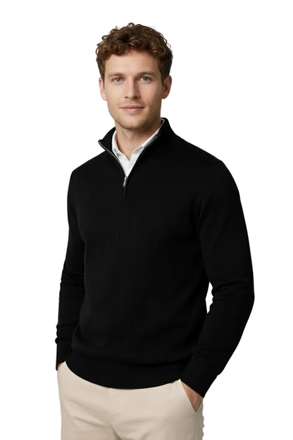 Half Zip High Neck Sweater for Women