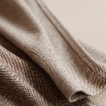 Harrow Herringbone Wool Trousers