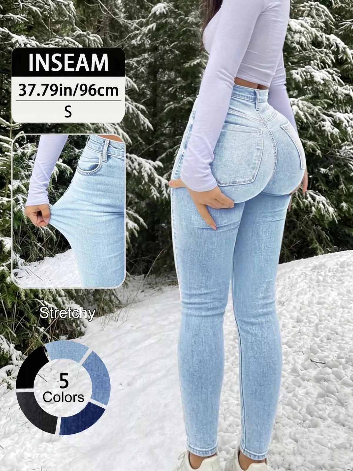 High-Waisted Skinny Jeans for Women