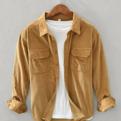 Highland Corduroy Overshirt - Gold