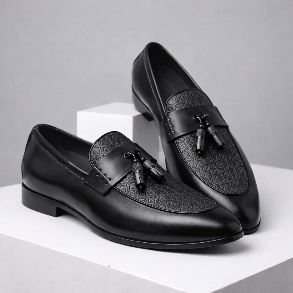 Calvino Leather Tassel Orthopedic Loafers
