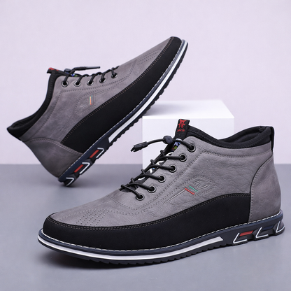 Torino Leather Mid-Top Orthopedic Sneakers