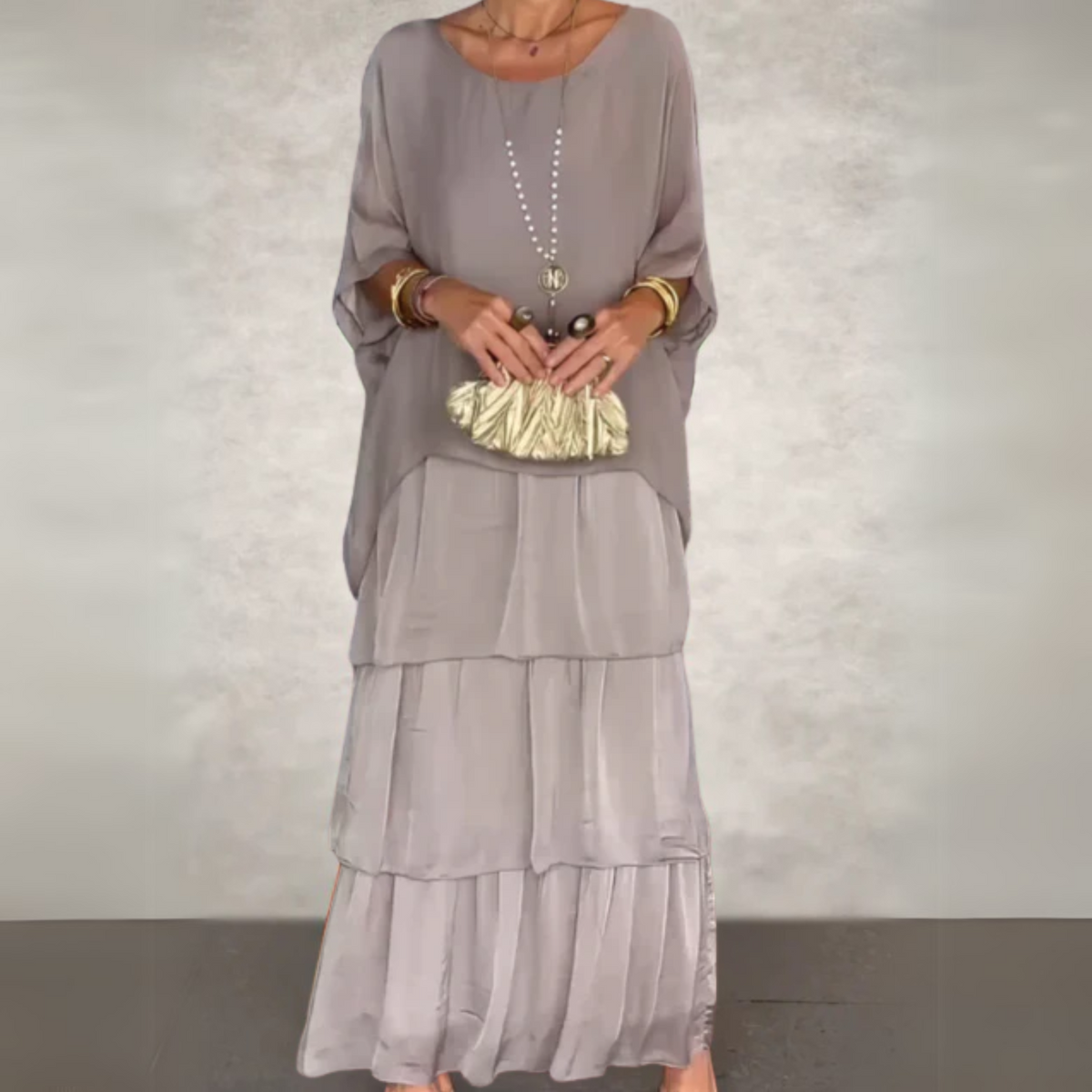 Celeste Batwing Sleeve Maxi Dress