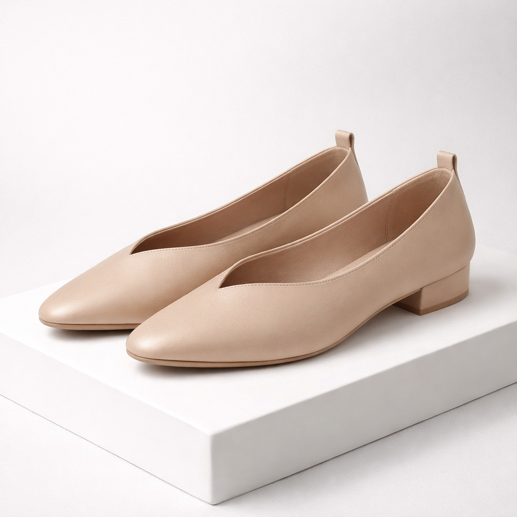 Bellara Italian Leather Block Heel Pumps