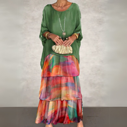 Celeste Batwing Sleeve Maxi Dress