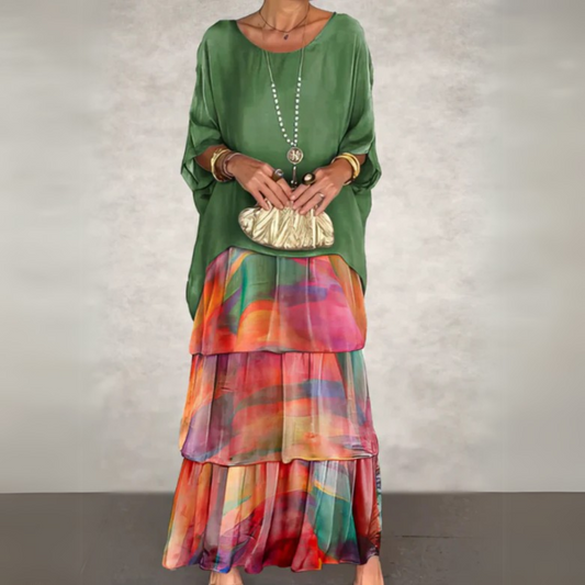Celeste Batwing Sleeve Maxi Dress