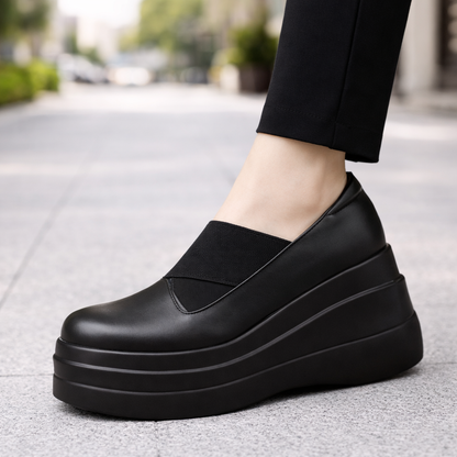 Leather Platform Orthopedic Shoes