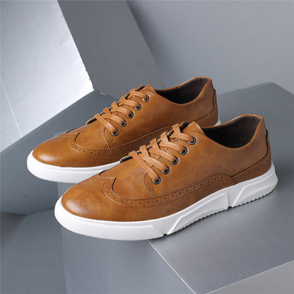 Carelli Orthopedic Leather Low-Top Sneakers
