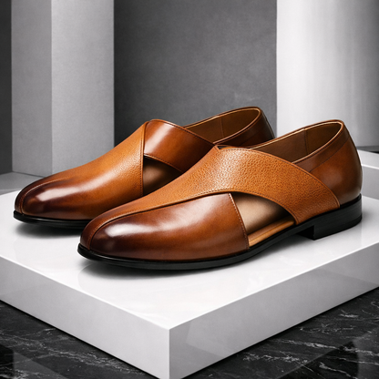 Montaro Leather Slip-On Orthopedic Loafers