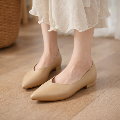Bellora Italian Leather Block Heel Orthopedic Pumps
