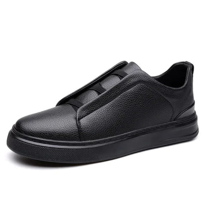 Calvino Pebbled Leather Dress Shoes