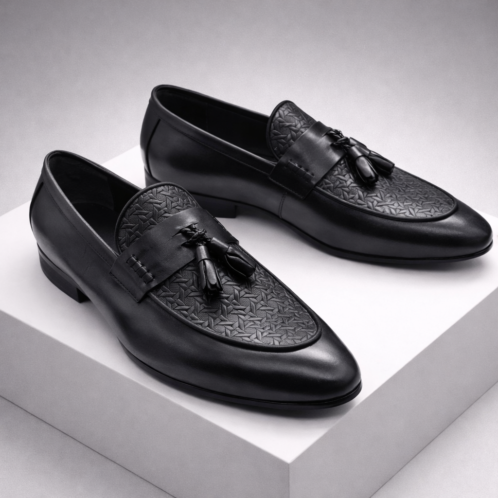 Calvino Leather Tassel Orthopedic Loafers