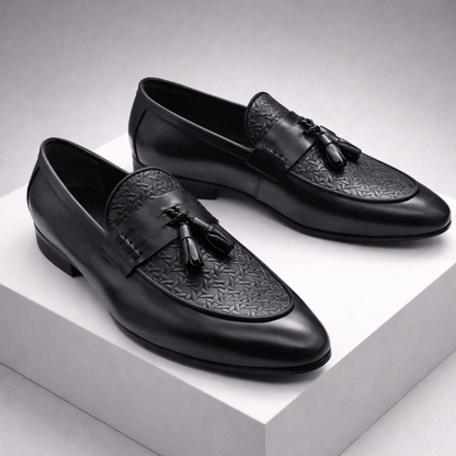 Calvino Leather Tassel Orthopedic Loafers