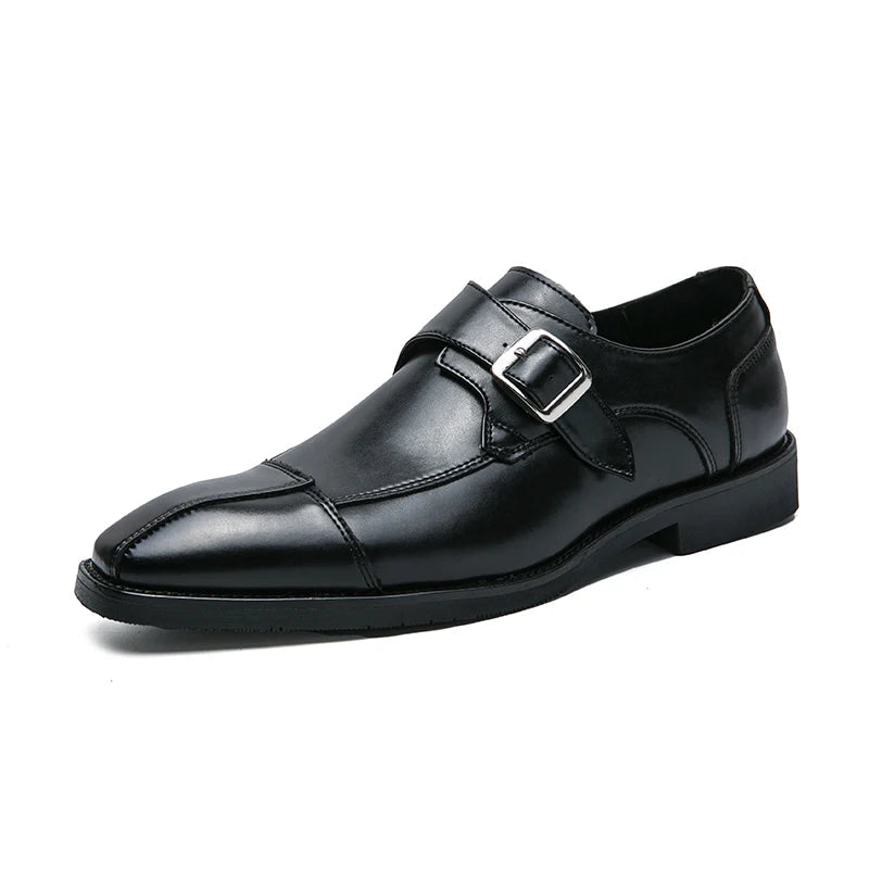 Donovan Leather Monk Strap Orthopedic Loafers