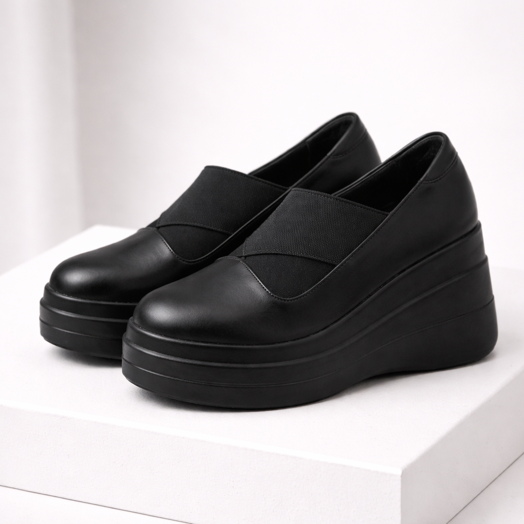 Leather Platform Orthopedic Shoes
