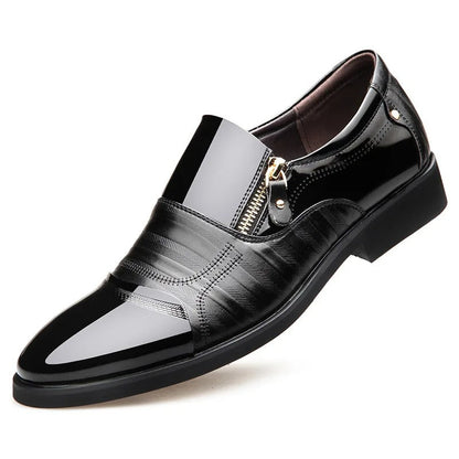 Men's Leather Side-Zip Orthopedic Shoes