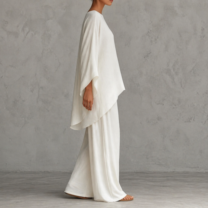 Linen Wide-Leg 2-Piece Set