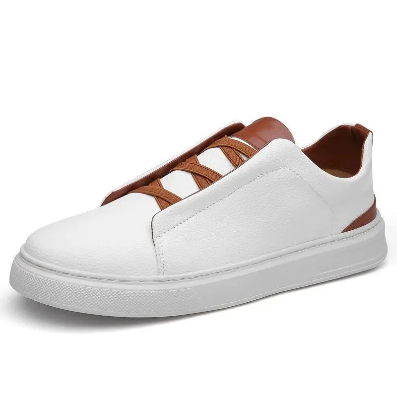 Calvino Pebbled Leather Dress Shoes