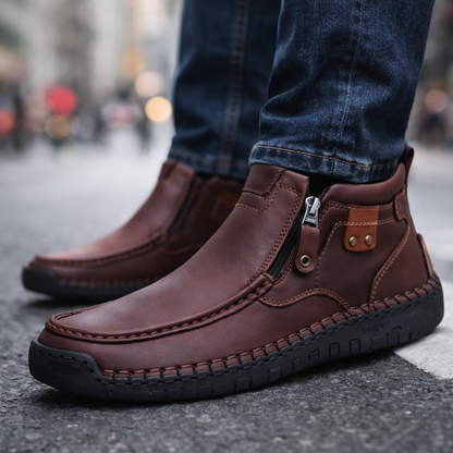 Savonti Orthopedic Leather Ankle Boots
