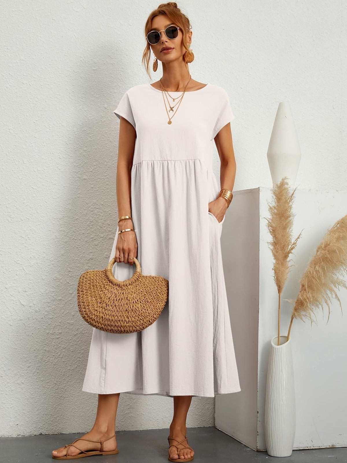 Avalina Smocked Maxi Dress