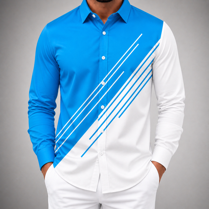 Men's Silk Button-Up Shirt