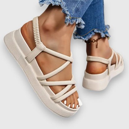 Avina Cushioned Flat Sandals