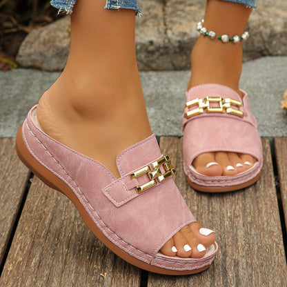 Calista Cushioned Flat Sandals