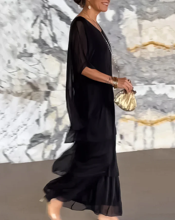 Celeste Batwing Sleeve Maxi Dress