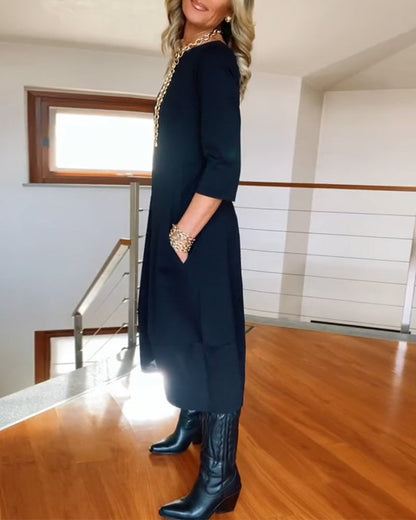 Midi Dress with Pockets
