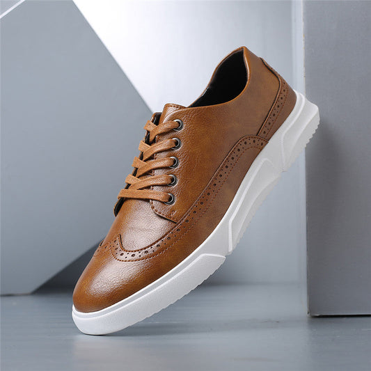 Carelli Orthopedic Leather Low-Top Sneakers
