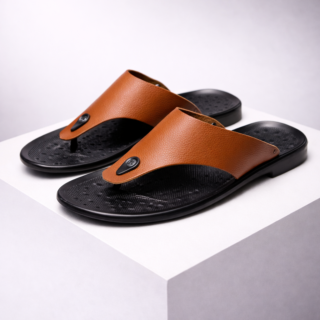 Cushioned Leather Sandals