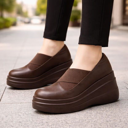 Leather Platform Orthopedic Shoes