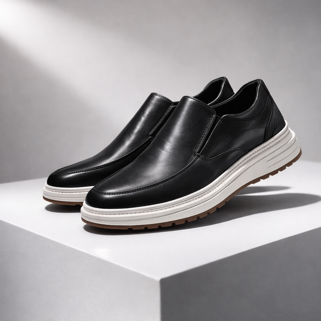 Men's Orthopedic Leather Slip-On Loafers