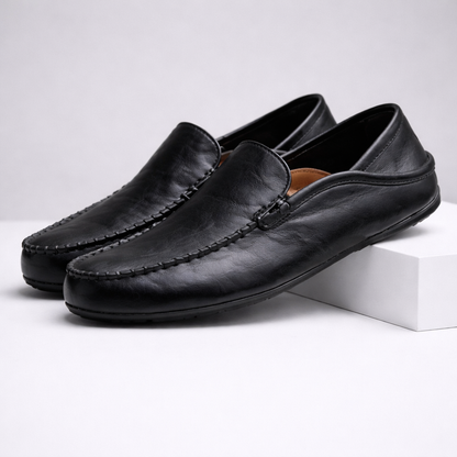 Montari Leather Slip-On Orthopedic Loafers