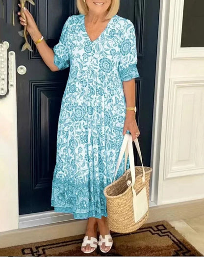 Floral Tiered Maxi Dress