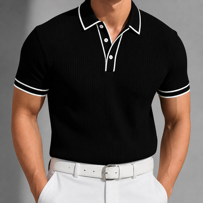 Men's Knit Button-Up Shirt