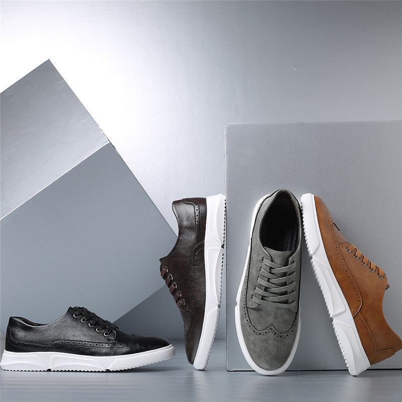 Carelli Orthopedic Leather Low-Top Sneakers