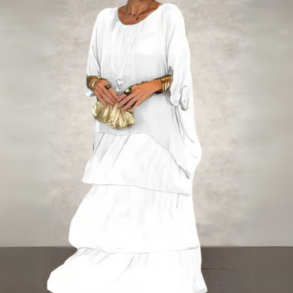 Celeste Batwing Sleeve Maxi Dress