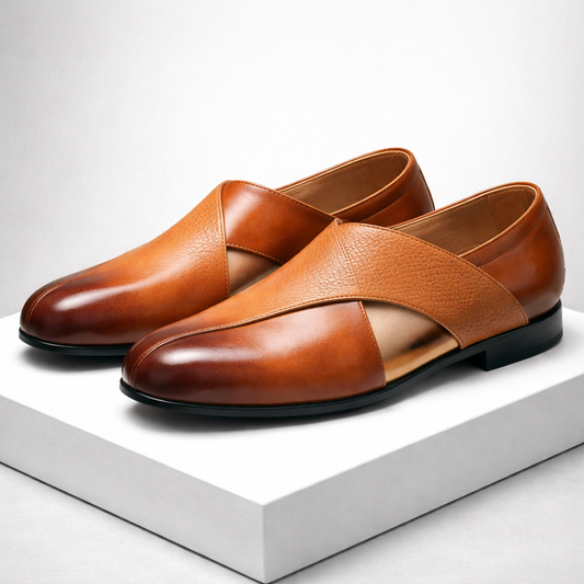 Montaro Leather Slip-On Orthopedic Loafers