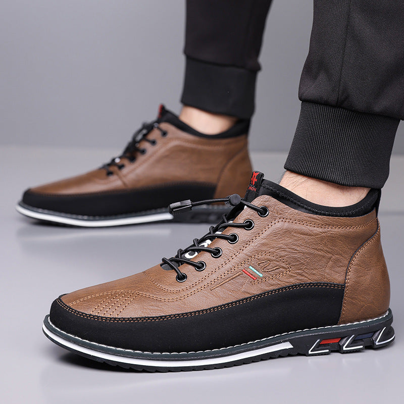 Torino Leather Mid-Top Orthopedic Sneakers