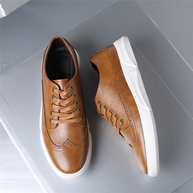 Carelli Orthopedic Leather Low-Top Sneakers