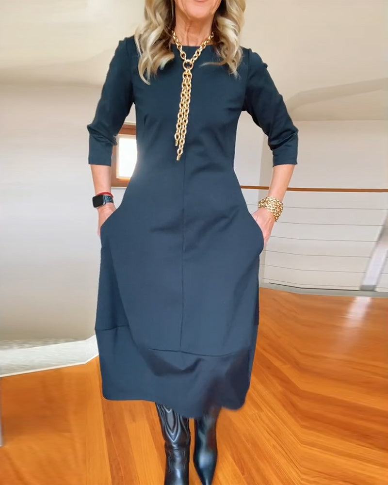 Midi Dress with Pockets